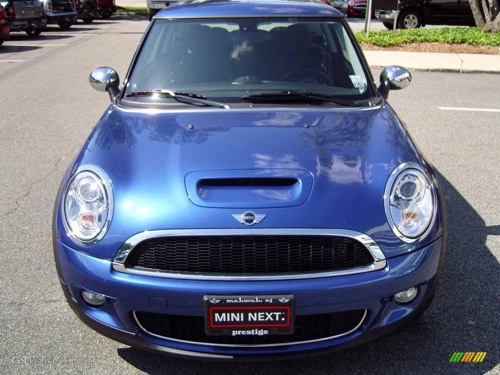 2008 Cooper S Hardtop - Lightning Blue Metallic / Grey/Black photo #2