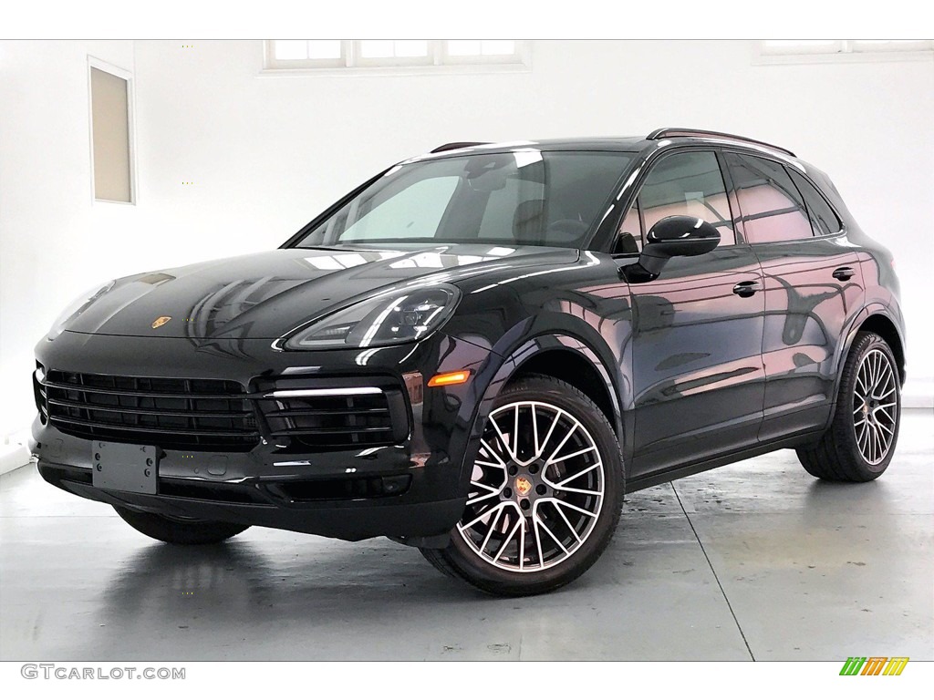 Jet Black Metallic 2020 Porsche Cayenne Standard Cayenne Model Exterior Photo #140955166