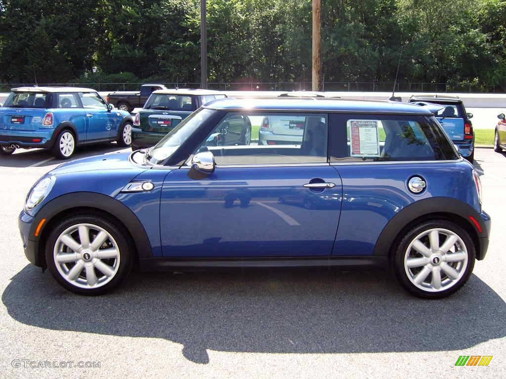 2008 Cooper S Hardtop - Lightning Blue Metallic / Grey/Black photo #18