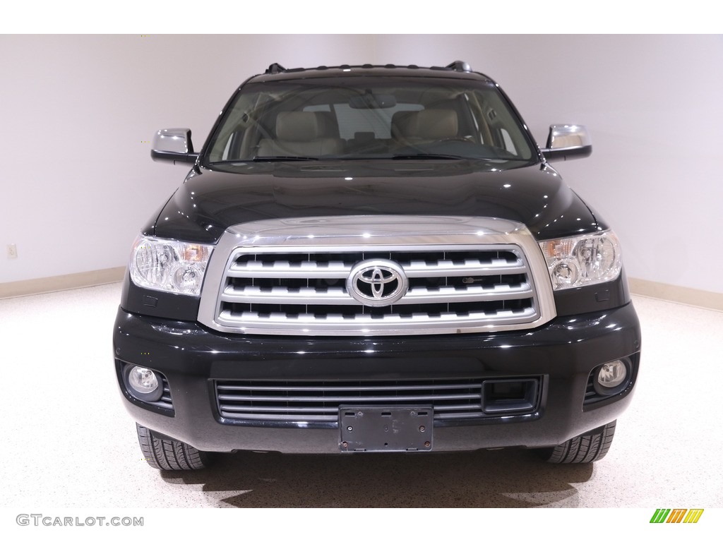 2013 Sequoia Platinum 4WD - Black / Sand Beige photo #2