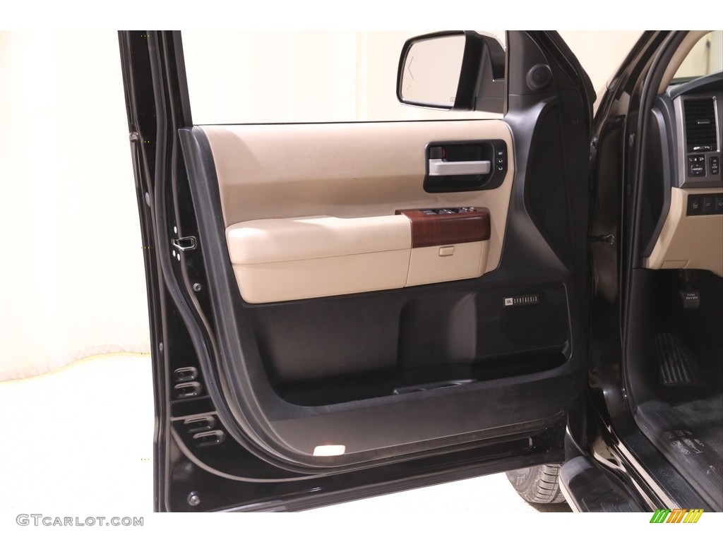 2013 Sequoia Platinum 4WD - Black / Sand Beige photo #4