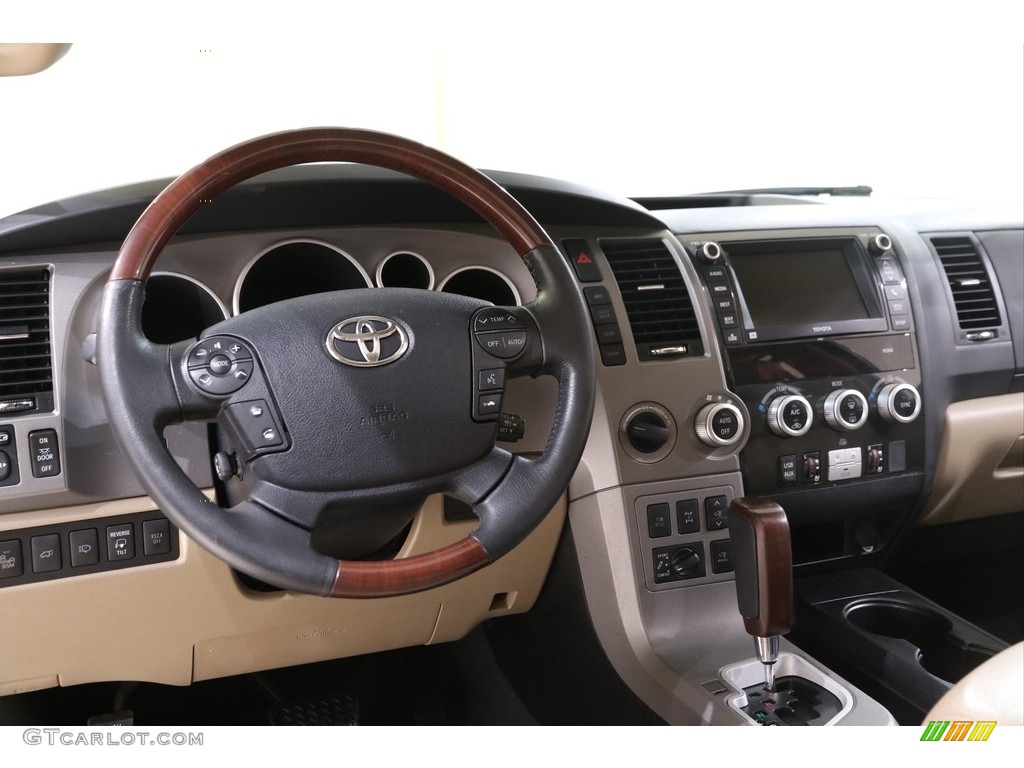 2013 Sequoia Platinum 4WD - Black / Sand Beige photo #8