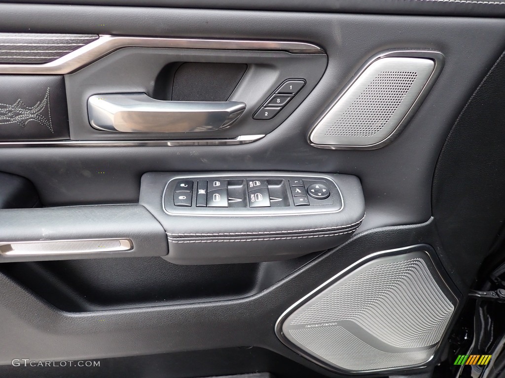 2021 Ram 1500 Limited Crew Cab 4x4 Black Door Panel Photo #140956820