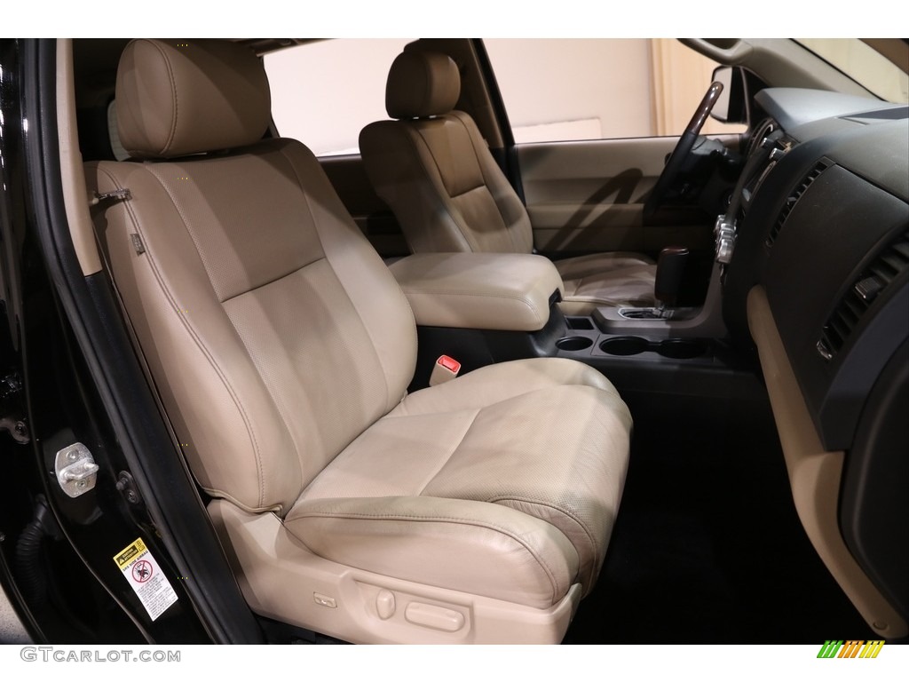 2013 Sequoia Platinum 4WD - Black / Sand Beige photo #20