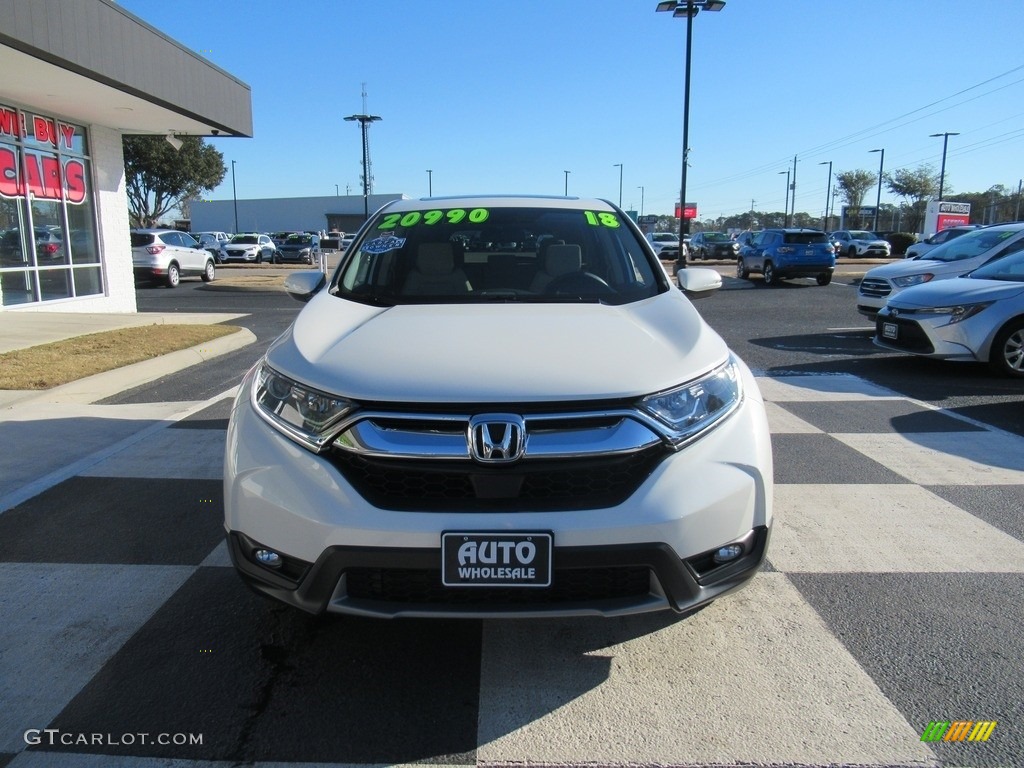 2018 CR-V EX - White Diamond Pearl / Ivory photo #2