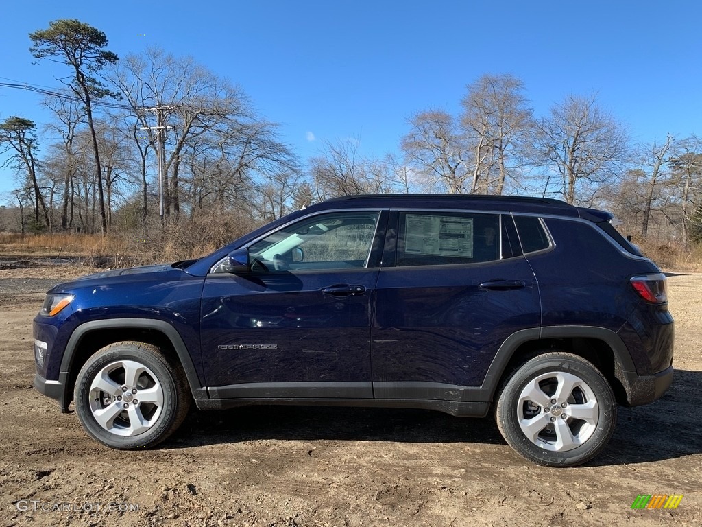 2021 Compass Latitude 4x4 - Jazz Blue Pearl / Black photo #3