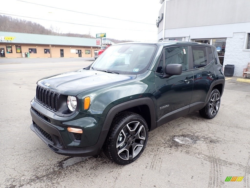 2021 Renegade Jeepster 4x4 - TechnoGreen Metallic / Black photo #1