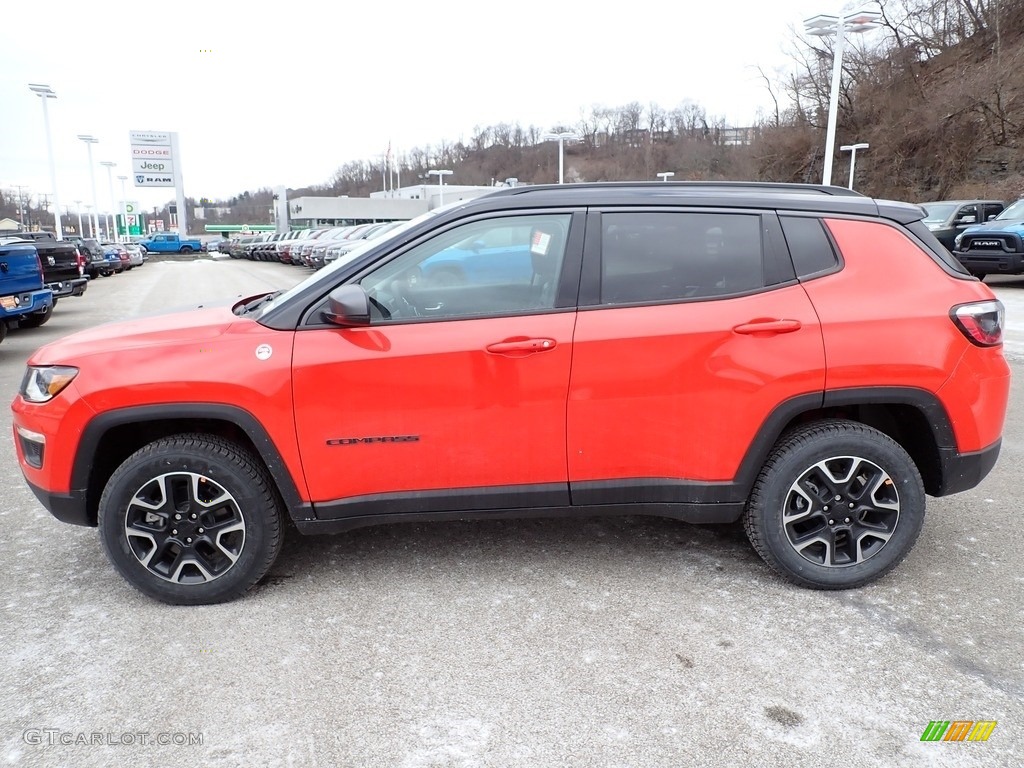 Spitfire Orange 2021 Jeep Compass Trailhawk 4x4 Exterior Photo #140961365