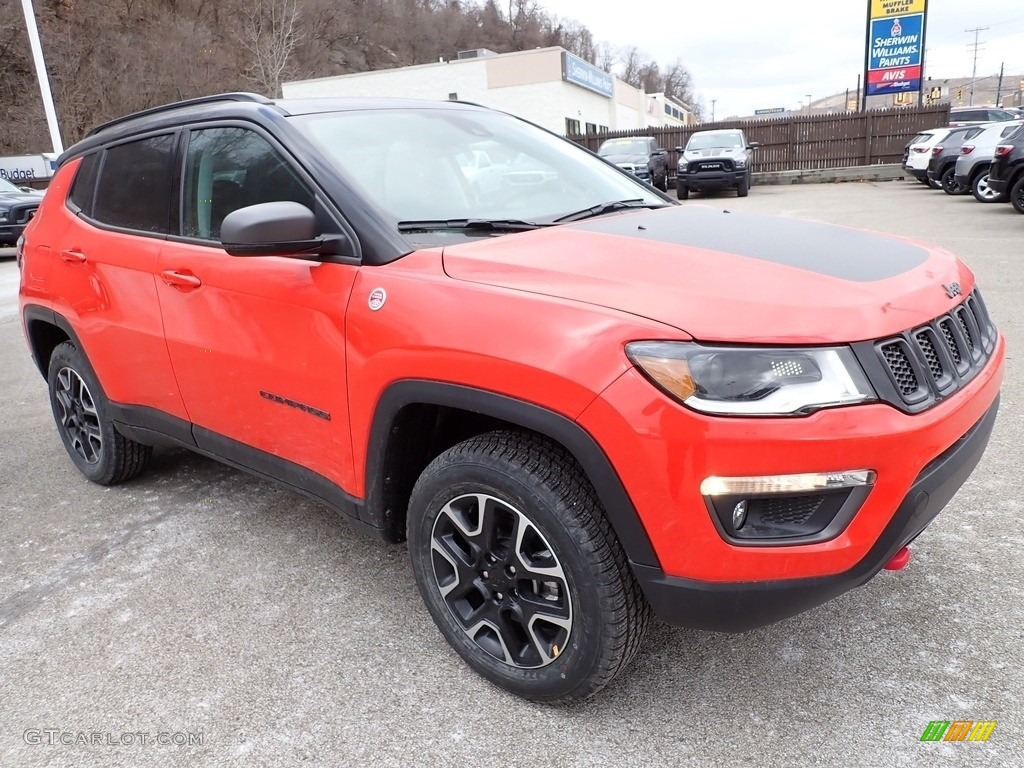 Spitfire Orange 2021 Jeep Compass Trailhawk 4x4 Exterior Photo #140961521