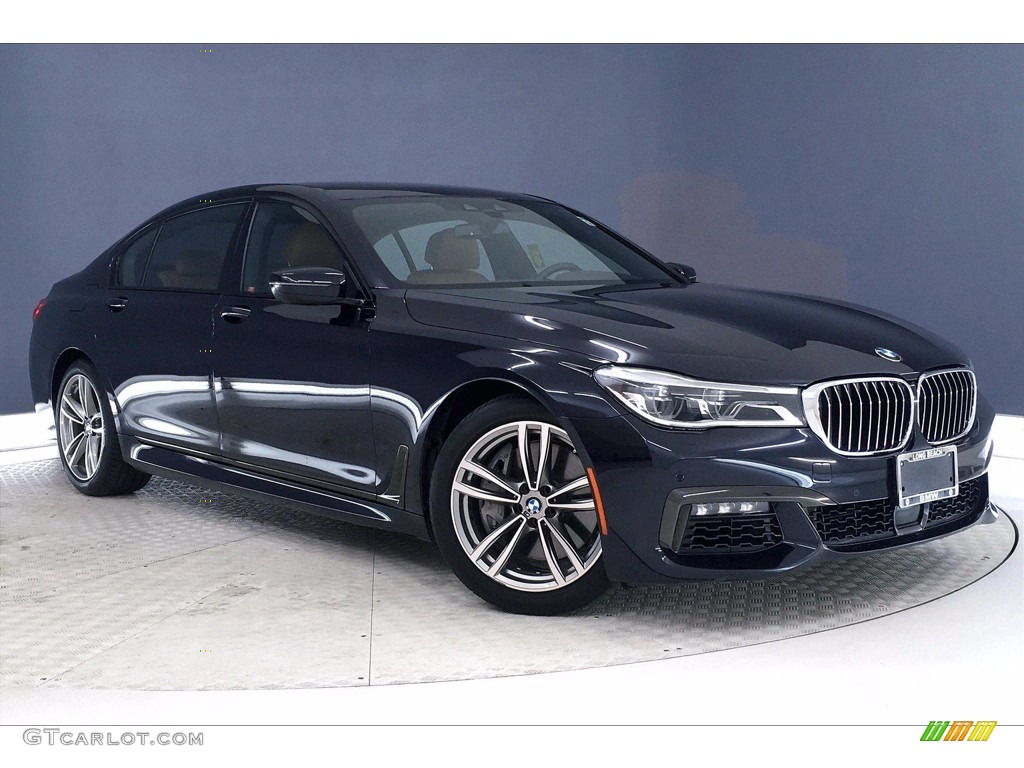 2018 7 Series 750i Sedan - Carbon Black Metallic / Cognac photo #37