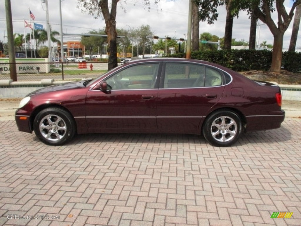 2003 GS 300 - Black Cherry Pearl / Ivory photo #3