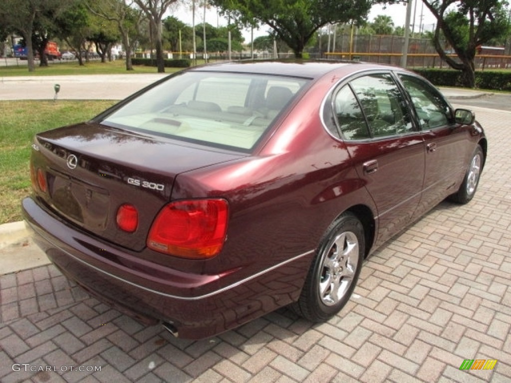 2003 GS 300 - Black Cherry Pearl / Ivory photo #9