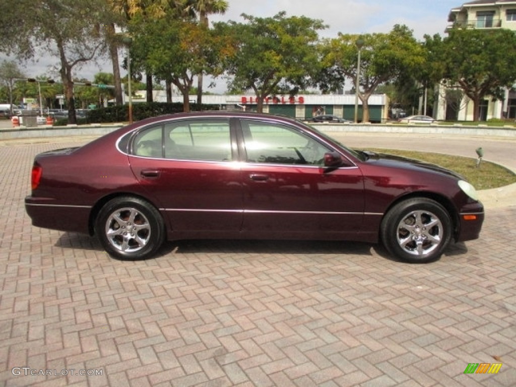 2003 GS 300 - Black Cherry Pearl / Ivory photo #11