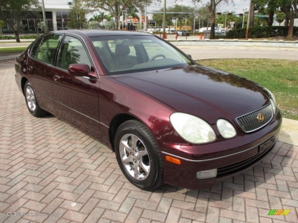 2003 GS 300 - Black Cherry Pearl / Ivory photo #13