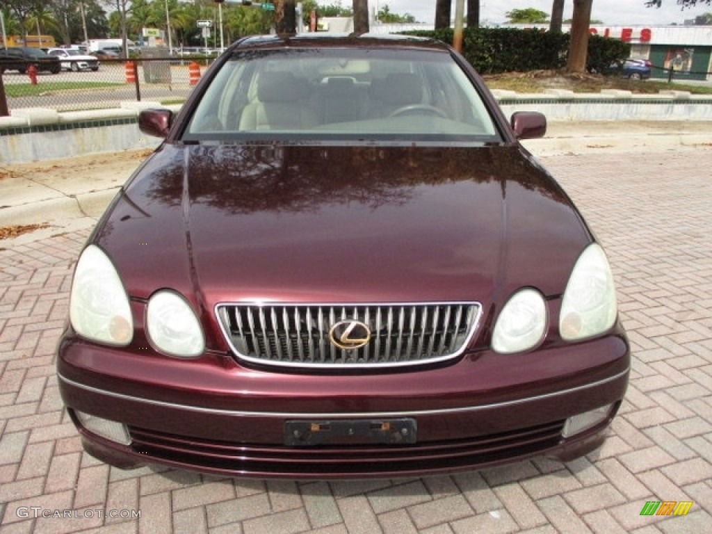 2003 GS 300 - Black Cherry Pearl / Ivory photo #15