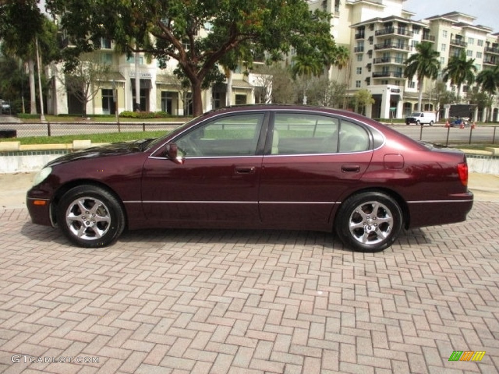 2003 GS 300 - Black Cherry Pearl / Ivory photo #17