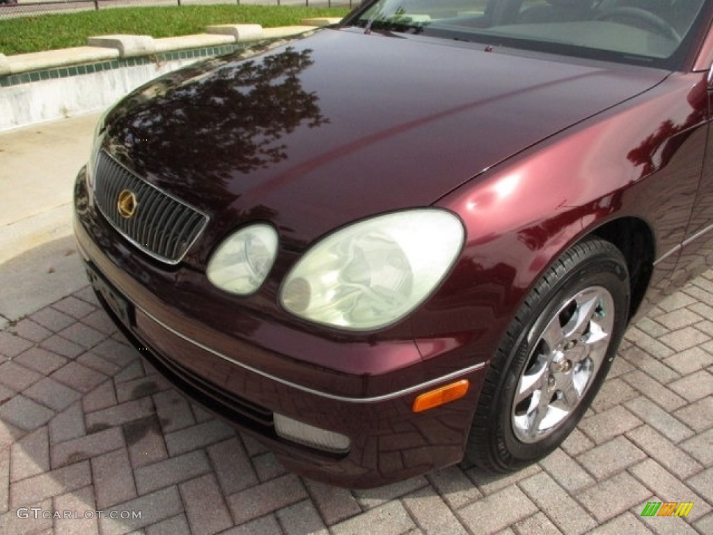 2003 GS 300 - Black Cherry Pearl / Ivory photo #19