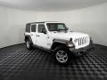 2018 Bright White Jeep Wrangler Unlimited Sport 4x4  photo #3