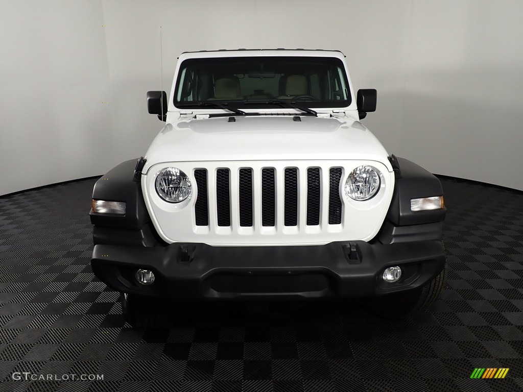 2018 Wrangler Unlimited Sport 4x4 - Bright White / Black/Heritage Tan photo #5