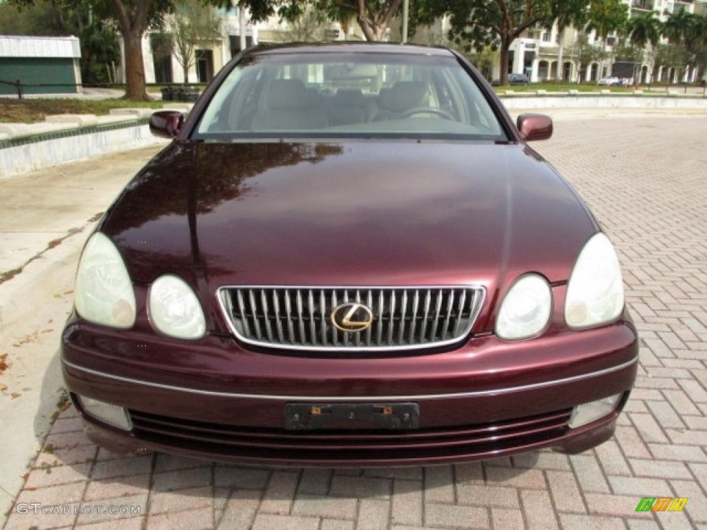 2003 GS 300 - Black Cherry Pearl / Ivory photo #39