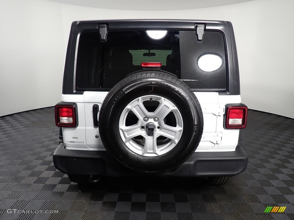2018 Wrangler Unlimited Sport 4x4 - Bright White / Black/Heritage Tan photo #12