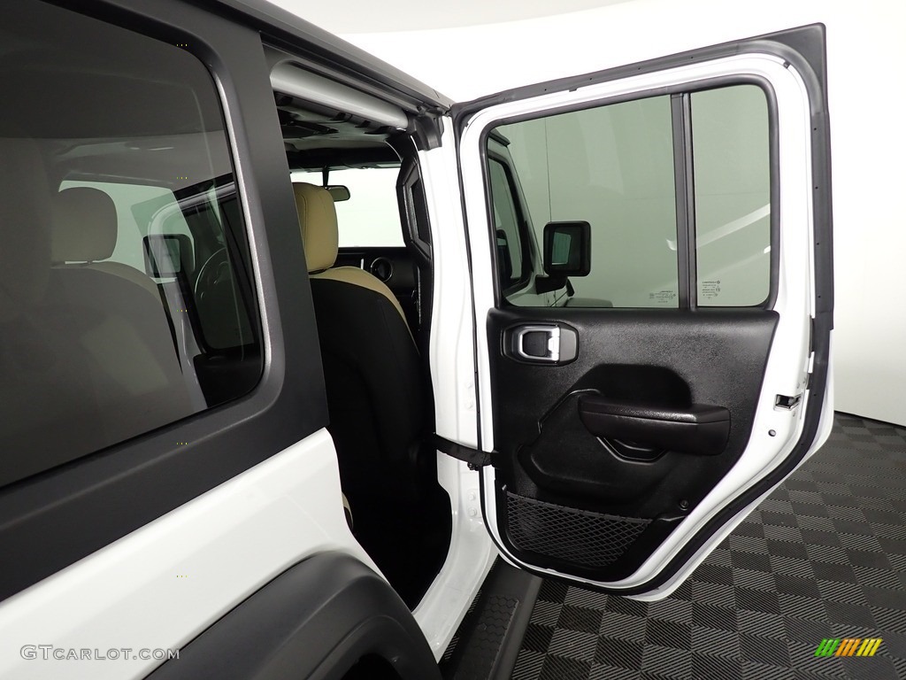 2018 Wrangler Unlimited Sport 4x4 - Bright White / Black/Heritage Tan photo #28