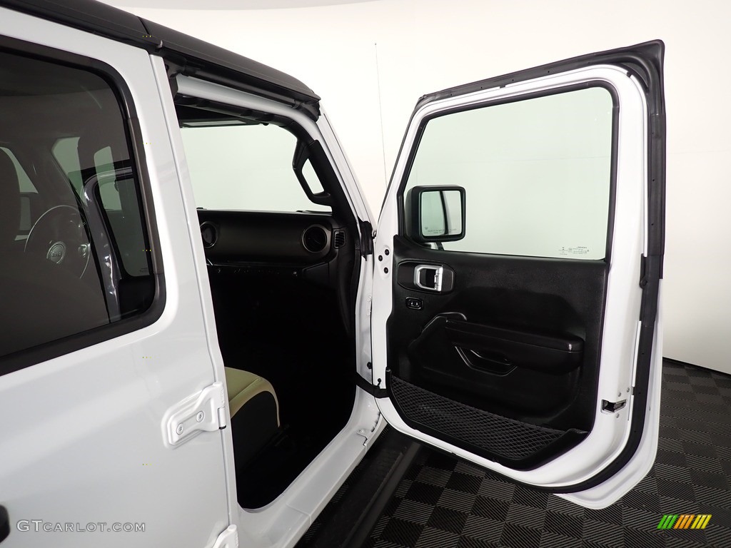 2018 Wrangler Unlimited Sport 4x4 - Bright White / Black/Heritage Tan photo #30