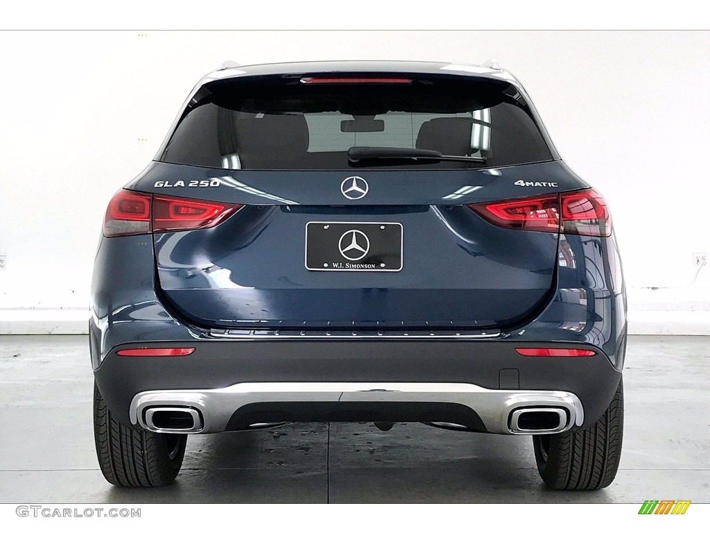 2021 GLA 250 4Matic - Denim Blue Metallic / Macchiato Beige photo #3