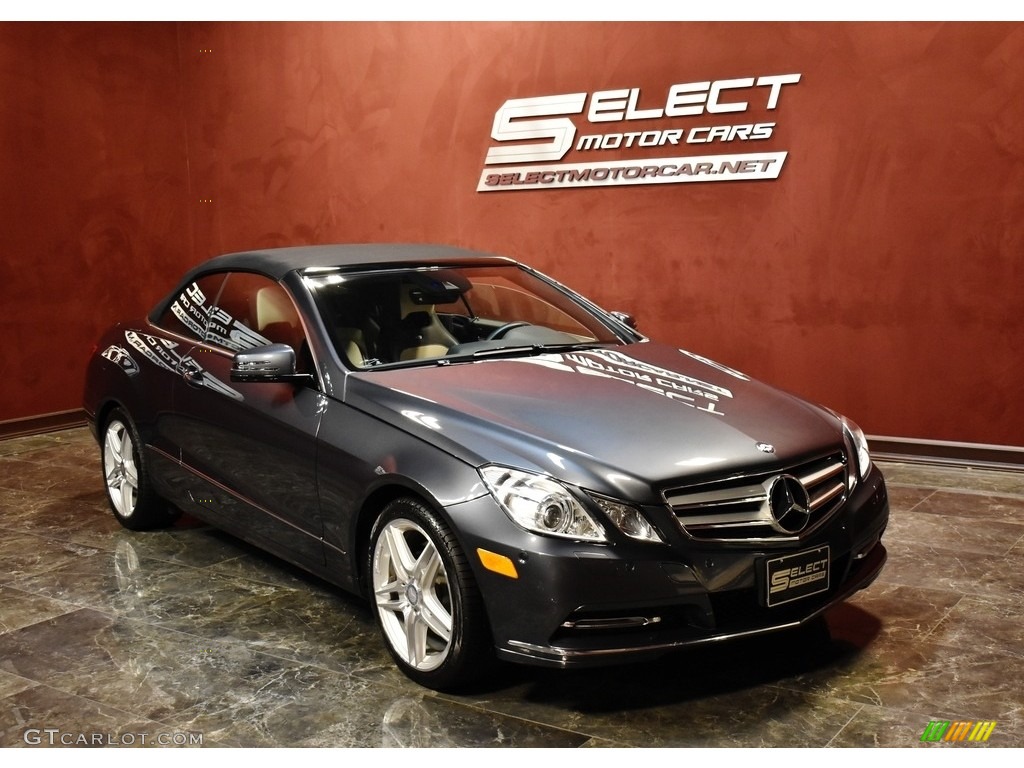 2013 E 350 Cabriolet - Steel Grey Metallic / designo Porcelain/Black photo #3