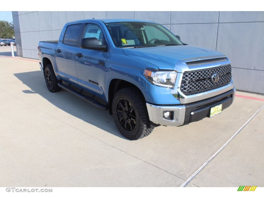2021 Tundra SR5 CrewMax - Cavalry Blue / Graphite photo #2