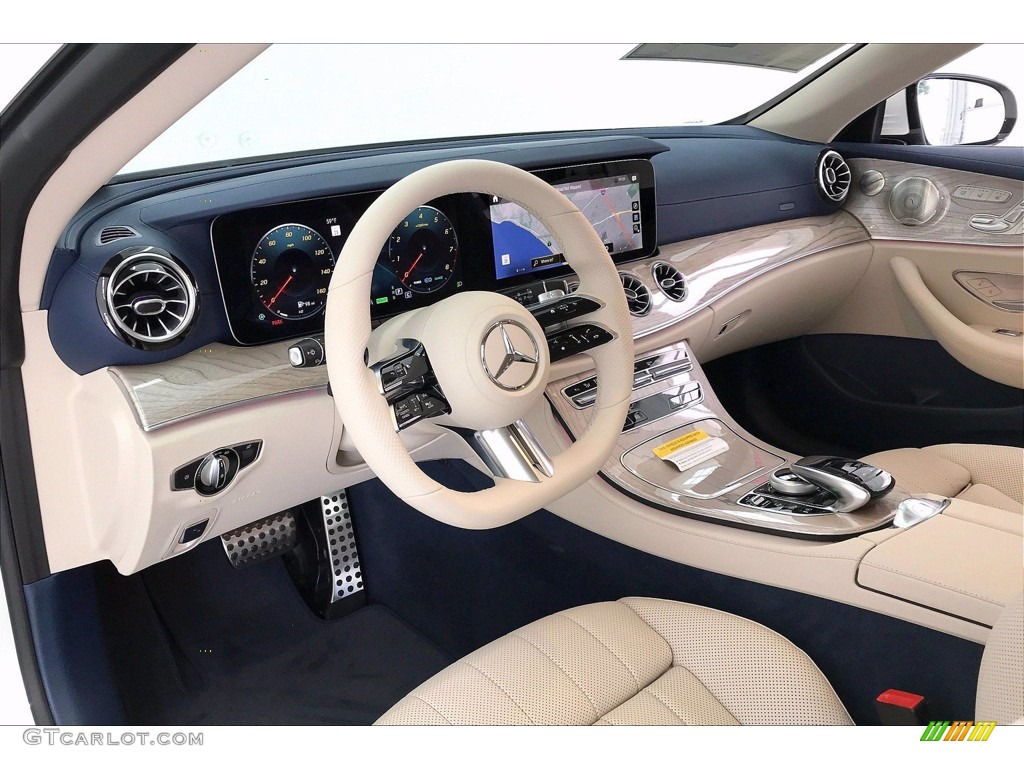 Macchiato Beige/Yacht Blue Interior 2021 Mercedes-Benz E 450 Cabriolet Photo #140964890