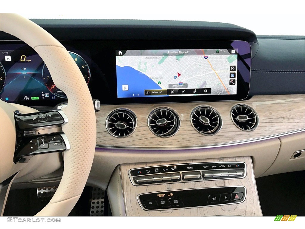 2021 Mercedes-Benz E 450 Cabriolet Macchiato Beige/Yacht Blue Dashboard Photo #140964947