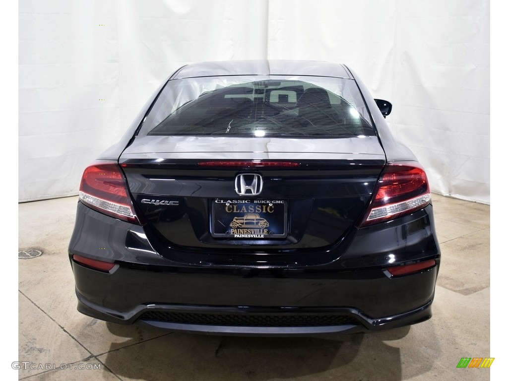 2014 Civic EX Coupe - Crystal Black Pearl / Black photo #3