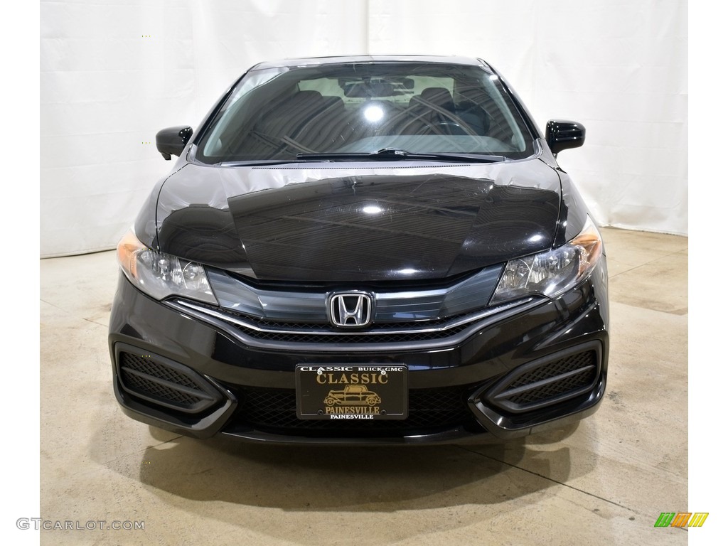 2014 Civic EX Coupe - Crystal Black Pearl / Black photo #4