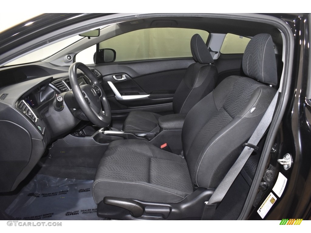 Black Interior 2014 Honda Civic EX Coupe Photo #140965484