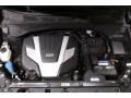 3.3 Liter GDI DOHC 24-Valve CVVT V6 2014 Hyundai Santa Fe GLS Engine