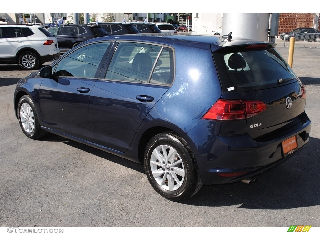 2017 Golf 4 Door 1.8T S - Night Blue Metallic / Titan Black photo #6