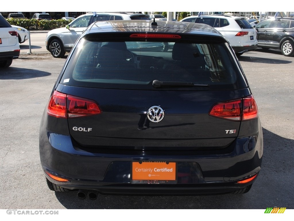 2017 Golf 4 Door 1.8T S - Night Blue Metallic / Titan Black photo #8