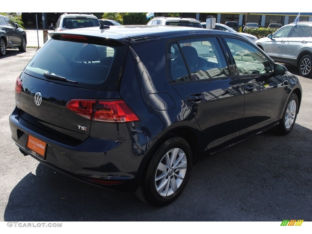 2017 Golf 4 Door 1.8T S - Night Blue Metallic / Titan Black photo #9