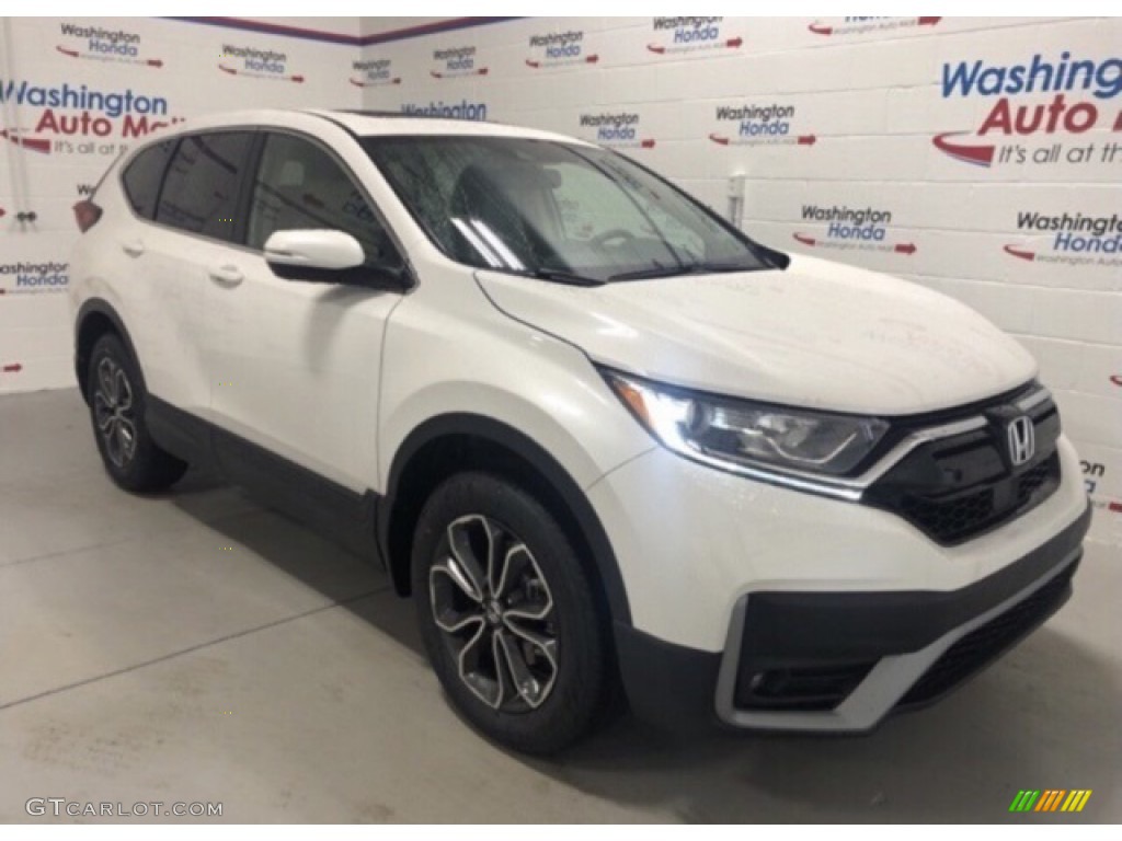 2021 CR-V EX AWD - Platinum White Pearl / Black photo #2