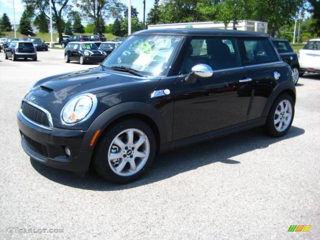 2009 Cooper S Hardtop - Midnight Black / Black/Grey photo #1