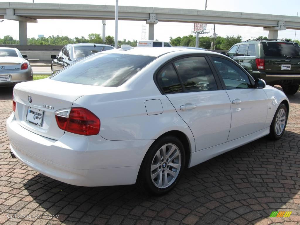 2007 3 Series 328i Sedan - Alpine White / Beige photo #12