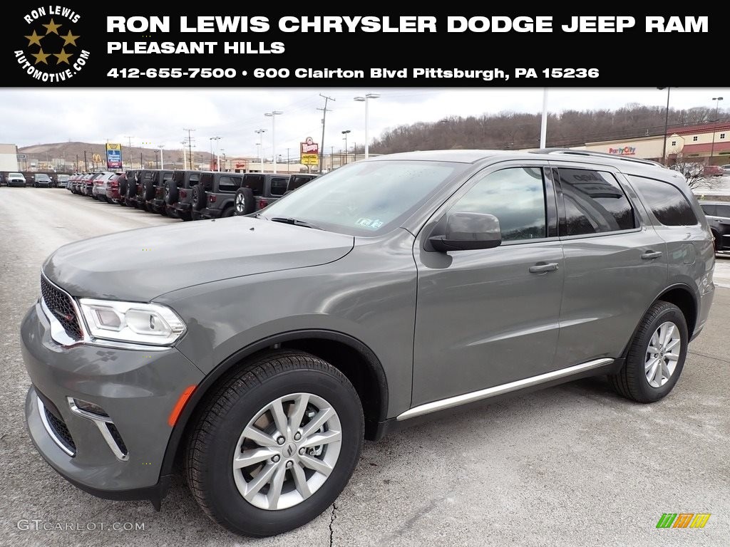 2021 Destroyer Gray Dodge Durango SXT Plus AWD 140956402 Photo 11