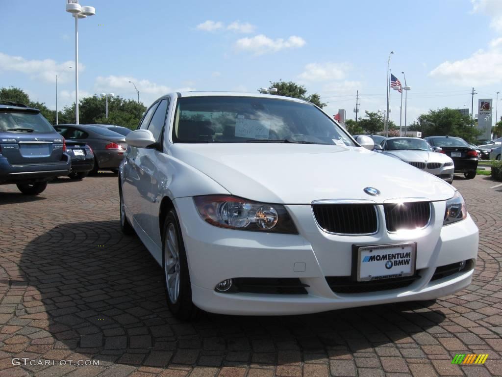 2007 3 Series 328i Sedan - Alpine White / Beige photo #15