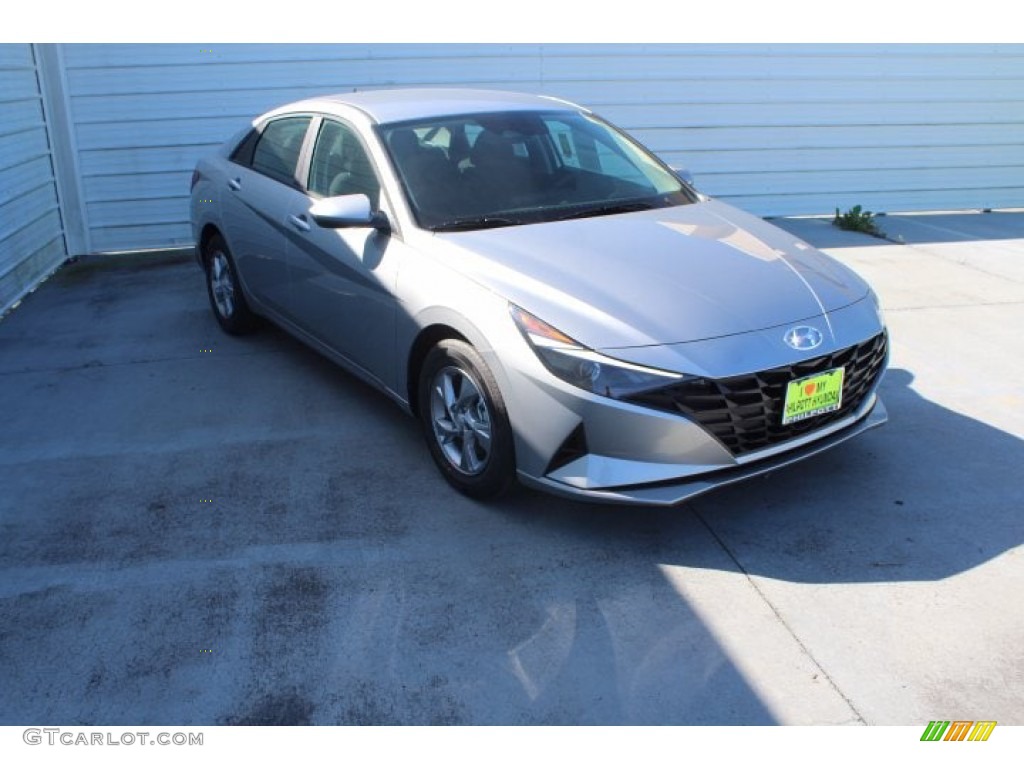 2021 Elantra SE - Shimmering Silver Pearl / Black photo #2