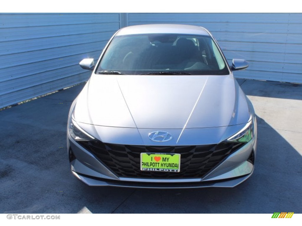 2021 Elantra SE - Shimmering Silver Pearl / Black photo #3