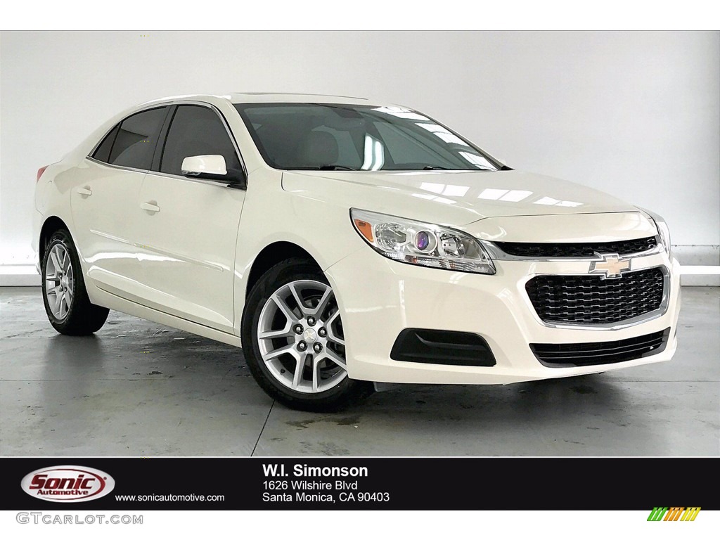 2014 Malibu LT - White Diamond Tricoat / Cocoa/Light Neutral photo #1