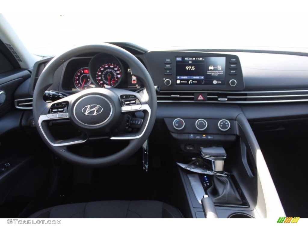 2021 Elantra SE - Shimmering Silver Pearl / Black photo #20