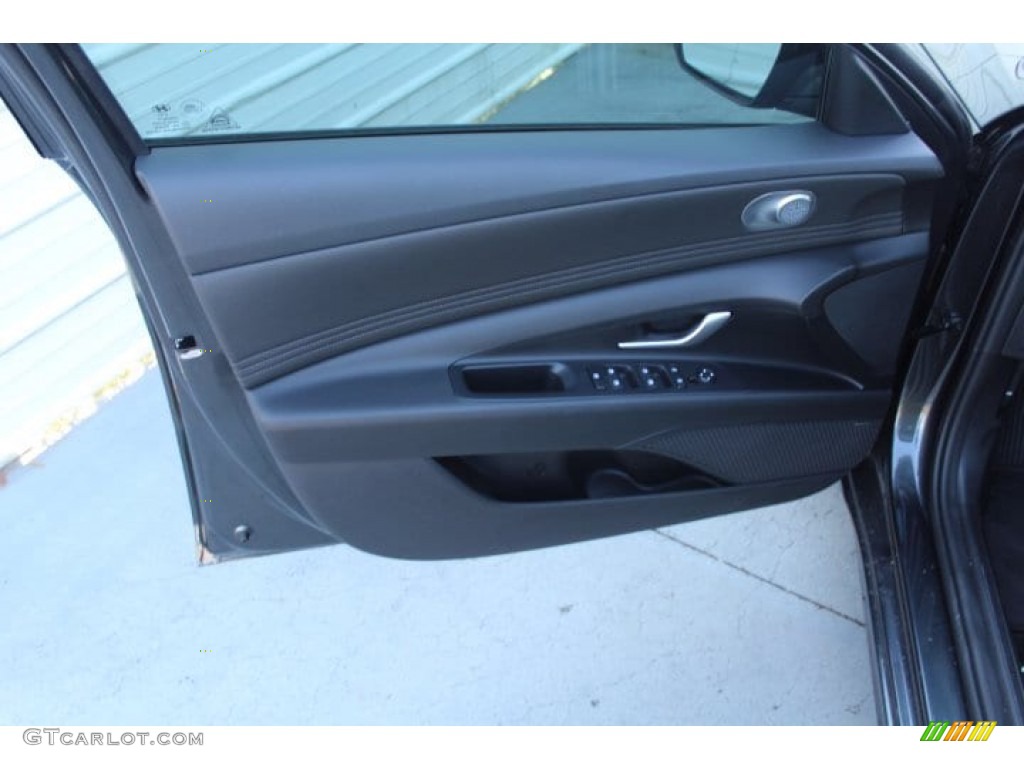 2021 Elantra Limited - Portofino Gray / Black photo #9