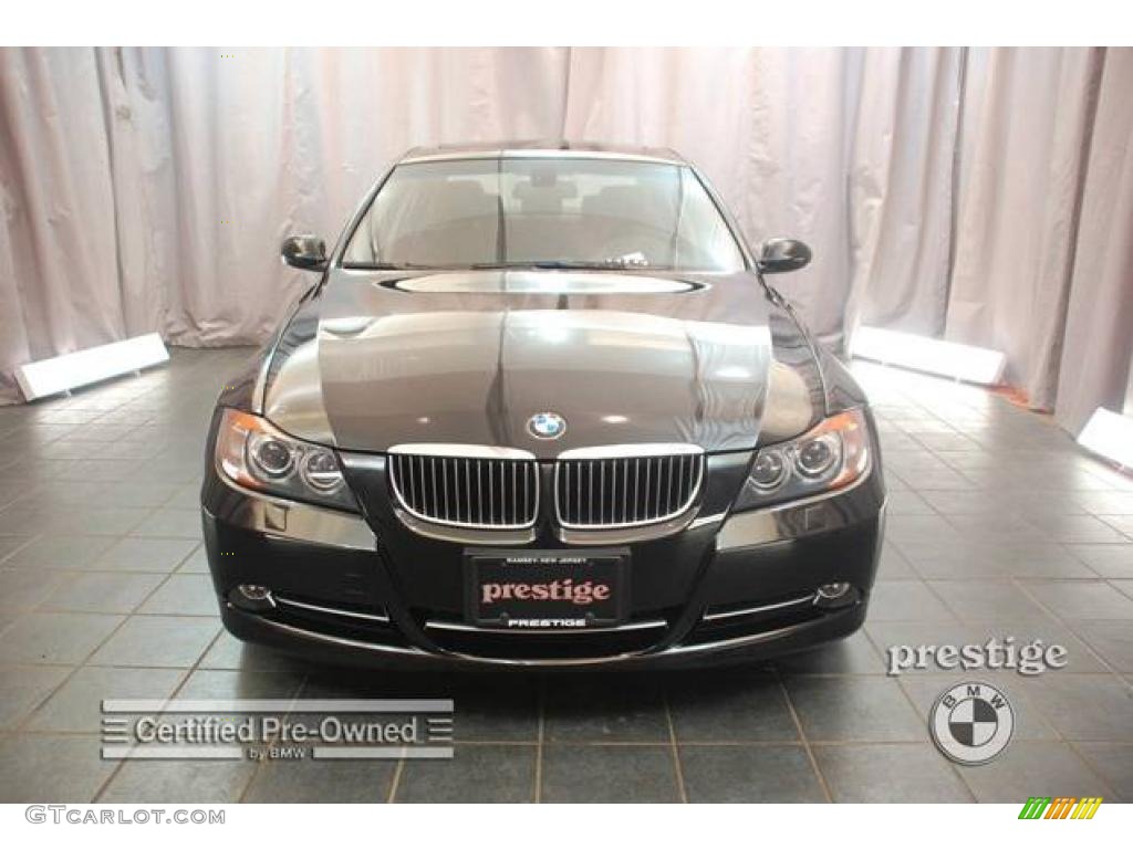2007 3 Series 335i Sedan - Black Sapphire Metallic / Black photo #6